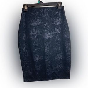 Stretch Pencil Skirt Size XS Black Grey Great Stretch